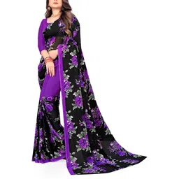 Moda Rapido Purple Poly Georgette Sarees-picture-32