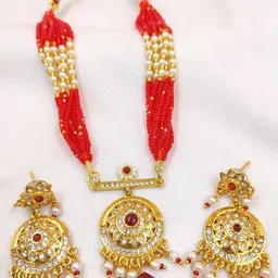 mohit jewellers Gold-Plated Jewellery Set-picture-23