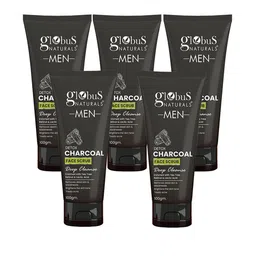 Globus naturals 5 Pcs Detox Charcoal Face Scrub Enriched With Tea Tree & Retinol 100g Each-picture-14