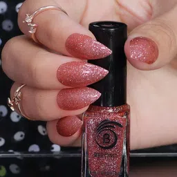 BEROMT Reflective Glitter Quick Dry Nail Polish - 8 ml Shade - Pink BNP 313-picture-28