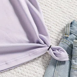 KPOP Girls Graphic Printed Round Neck T-shirt image 5