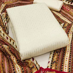 SAINOOR Embroidered Unstitched Dress Material-picture-21