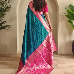 Mameraa Woven Design Zari Art Silk Saree image 3
