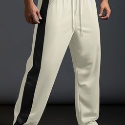 StyleCast x Revolte Men Striped Loose Fit Easy Wash Joggers Trousers-picture-26
