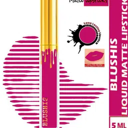 BLUSHIS High Defination Non Transfer Matte Liquid Lipstick - 7 ml - Magenta - 04-picture-19