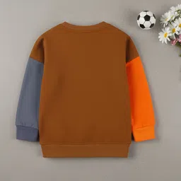 YK Rust Long Sleeve Printed Kids Sweaters image 3