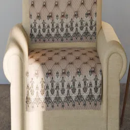 Fashion Throw Beige Printed Velvet 2 Piece Sofa Cover-picture-12