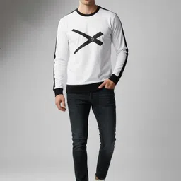 AUTNA Men Colourblocked Round Neck Long Sleeves T-shirt image 5