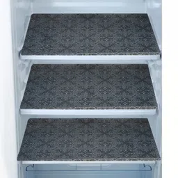 E-Retailer Pink & Black 6Pc Printed Waterproof 3-Layered Refrigerator Covers With Pockets image 5