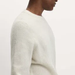 Marks & Spencer Men Ribbed Round Neck Pullover image 4