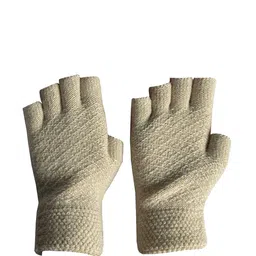Moda Rapido Women Patterned Woollen Fingerless Gloves image 2
