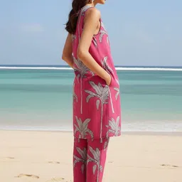 THE FAB FACTORY Women Floral Printed Regular Kurta with Trousers image 4