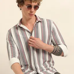 Bushirt Vertical Striped Long Sleeves Shirt-picture-27