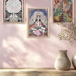 Kotart Brown & Green 3 Pieces Wooden Religious Printed Wall Art image 3