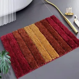 RJVT Red Microfibre 1400 GSM Bath Rugs-image-87