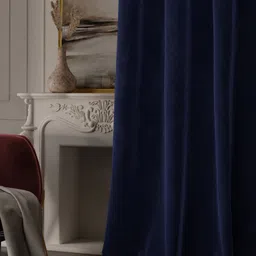 Stoa Paris Date Night Blue Set of 2 Long Door Curtains image 4