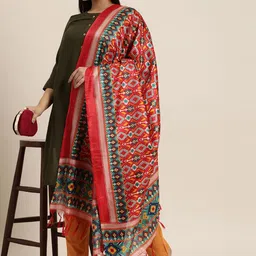 Varanga Ethnic Motifs Printed Dupatta image 2