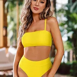 HAADIYA STORE Shoulder Straps Swim Bikini Set image 4