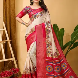 V3 FASHION STUDIO Ethnic Motifs Zari Art Silk Saree-picture-29