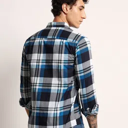 THE BEETEL HOUSE Regular Fit Classic Checked Cotton Casual Shirt image 2
