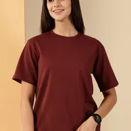 Own The Look Women Pure Cotton T-shirt-image-54