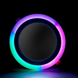 otslights 16 Watt 12+4 Double Colour LED Panel (RGB, Round) Recessed Ceiling Light Ceiling Lamp image 4