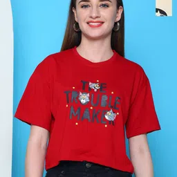 Dreambe Women Typography 2 Wonder Woman Printed Fusion Applique T-shirt-image-89
