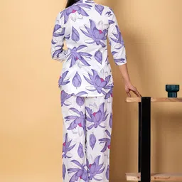 Readiprint Printed Pure Cotton Mandarin Collar Tunic With palazzos Co-Ords image 2