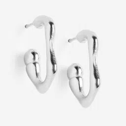 DressBerry Contemporary Half Hoop Earrings image 3