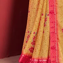 Anouk Floral Pure Chiffon Saree image 5