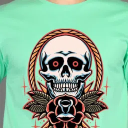 BRAWNY BATTLER Graphic Printed Round Neck Short Sleeves Pure Cotton T-shirt image 3