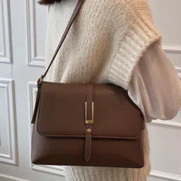 corsica DressBerry PU Structured Shoulder Bag image 2