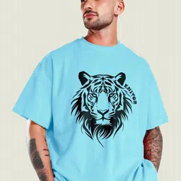 THE BEETEL HOUSE Men Graphic Printed Round Neck Cotton Oversized T-shirt-picture-38