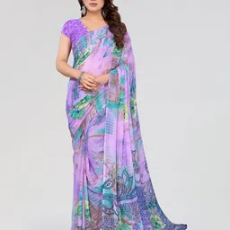 Moda Rapido Floral Poly Georgette Saree-picture-36