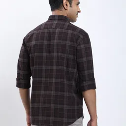 indian terrain Men Slim Fit Checkered Casual Shirt image 2