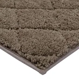 pano Brown Solid MicroFibre 15x10 Inches Antiskid Bath Mats image 4