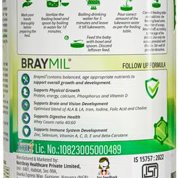 braymil Follow up Formula - stage -3 , 400 gm ( 12 Months Onwards) image 4