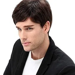 hamsri Mens Full Head Short Wig For Men (Brown)-N Hair Extension image 2