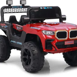 leotoon Kids Superman SUV Jeep Battery Operated Ride On image 3
