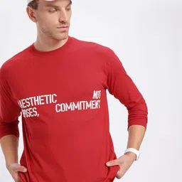 glitchez Comfy Drip Typo Print Relaxed Long Sleeve T-shirt-image-75