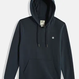 WROGN YOUTH Boys Navy Blue Hooded Sweatshirt-image-2