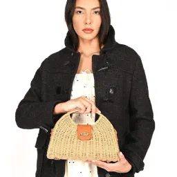 Odette Beige Textured Clutch-picture-26