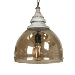kapoor lamp shades Kapoor E Illuminations Round Transparent Pendant Light - Set of 1 image 3