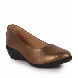 Fausto Women's Copper Wedge Pumps image 3