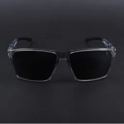 Voyage Black Polarised and UV Protected Lens Wayfarer Unisex Sunglasses image 3