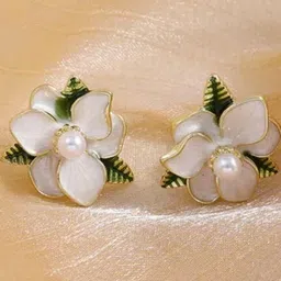 Estailo fashion Set Of 3 Gold-Plated Spiked Studs image 2