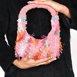 Odette Multicolor Embellished Clutch-picture-49