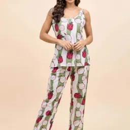 Mabish By Sonal Jain Multicolored Cotton Printed Kaftan Pant Set image 3