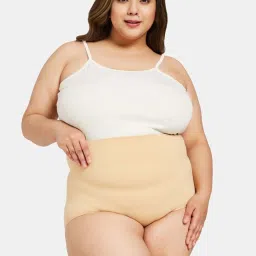 Secrets By ZeroKaata Black & Beige Plain Shapewear image 3