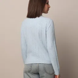 Only Blue Regular Fit Pullover image 3